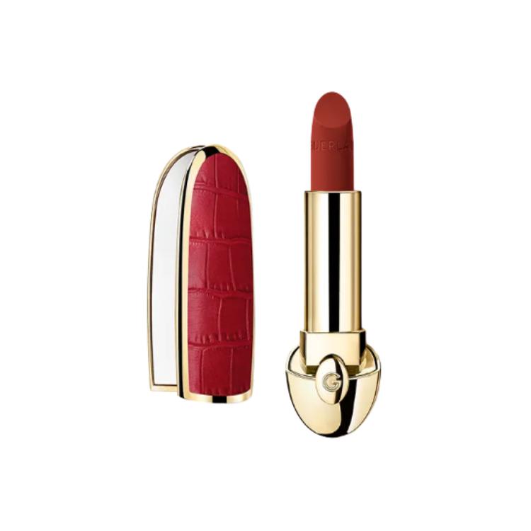 Guerlain Crimson Crocodile Pattern Gemstone Lipstick Lipstick Silky Creamy Matte Lightweight, Long-Lasting, Easy to Apply, Premium Look, 3.5g.