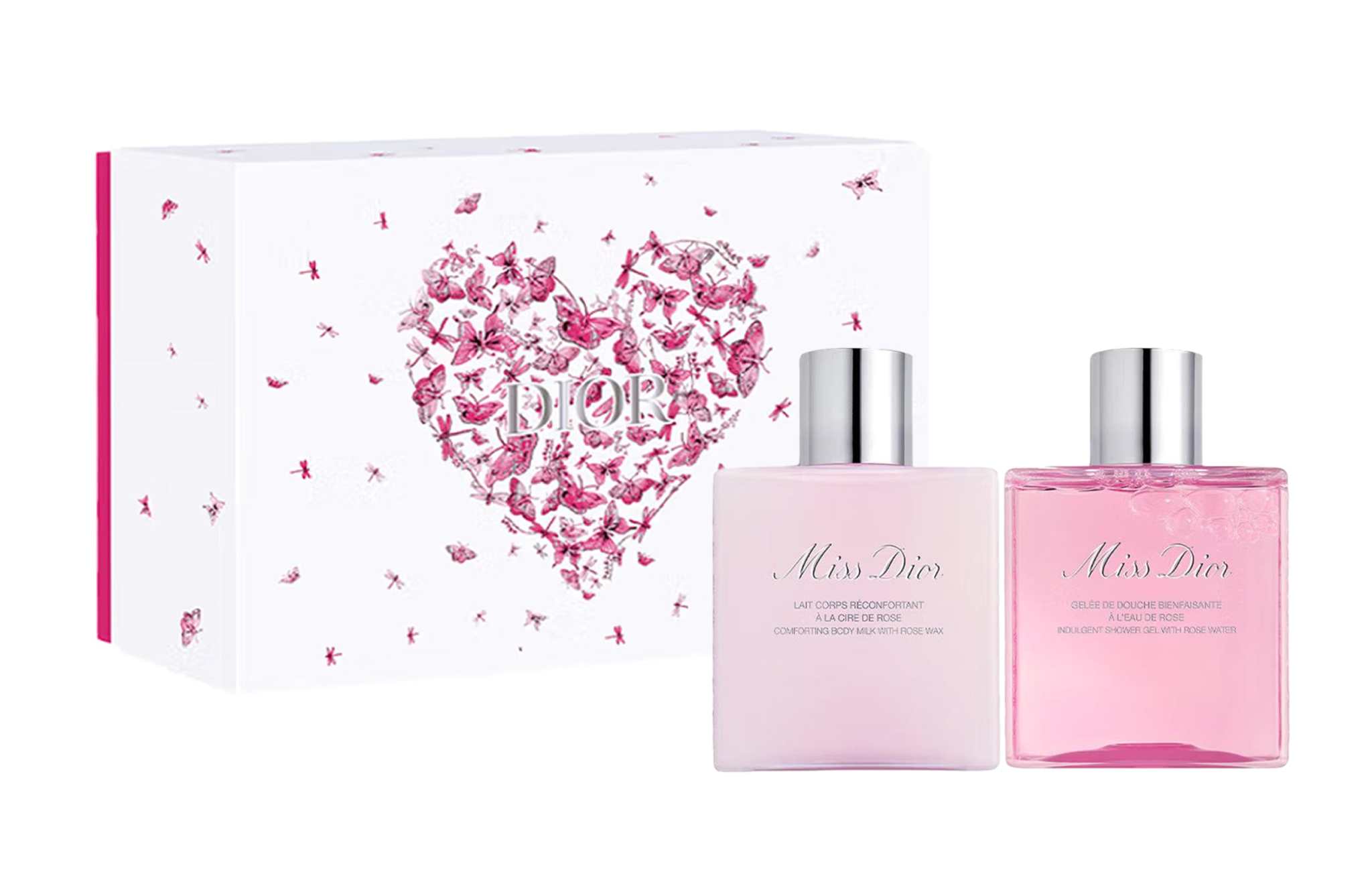 DIOR Dior Miss Dior Rose Fragrance Gift Box Gentle Cleansing Long-lasting Limited Edition Valentine's Day Gift Box 175ml+175ml.