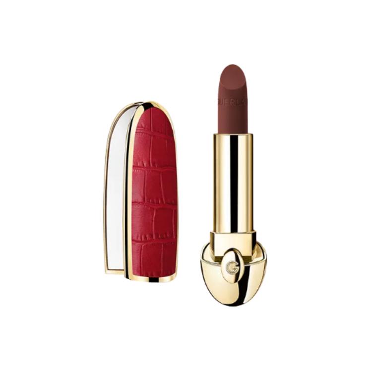 Guerlain Crimson Crocodile Pattern Gemstone Lipstick Lipstick Silky Creamy Matte Lightweight, Long-Lasting, Easy to Apply, Premium Look, 3.5g.