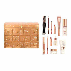 CT Charlotte Beauty Treasure Chest Makeup Set 2025 Christmas Collection Easy to Apply Pigment Twelve-Piece Set Birthday Gift Christmas Gift for Girlfriend