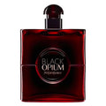 عطر نسائي في قارورة حمراء داكنة