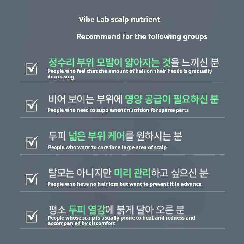 Vivelab Anti-Shedding Foam Scalp Care Serum Hair Growth Fixes Hair Refreshes and Strengthens Hair Roots Hairline