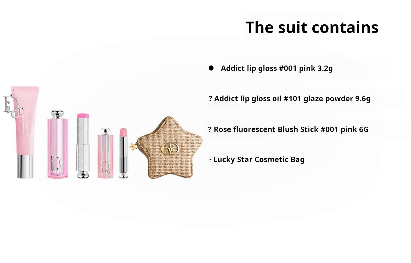 بكج ديور أديكت للشفاه – مجموعة شفاه فاخرة مع شنطة النجمة