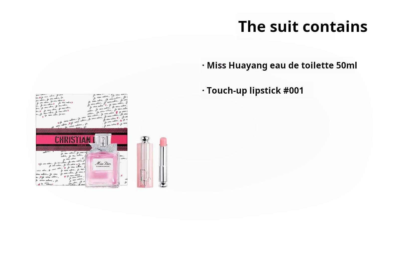 Dior Addict Lip Glow & Miss Dior Fragrance Set Limited Edition Eau de Toilette.
