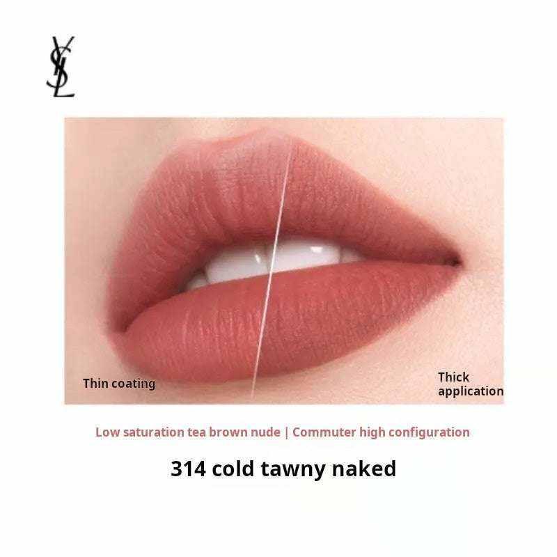 YSL Saint Laurent Limited Edition Gold Bar Gift Set with Two Lipsticks (Matte Natural Color) 2.2g*2 A perfect birthday or New Year's gift for your girlfriend.