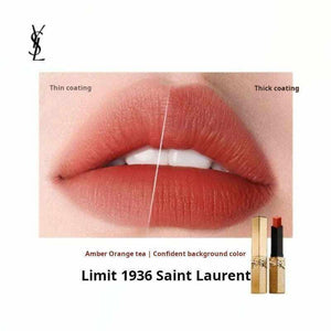 YSL Saint Laurent Limited Edition Gold Bar Gift Set with Two Lipsticks (Matte Natural Color) 2.2g*2 A perfect birthday or New Year's gift for your girlfriend.