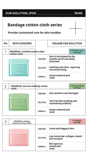 [Korean Net Annual Hot Sale] Mediwell Wet Compress Essence Cotton Pads Soothe, Repair, Hydrate, Moisturize, Cleanse and Brighten.