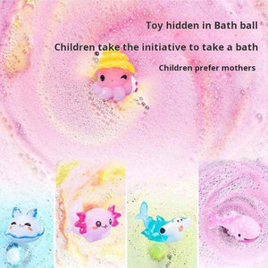 Colorful crystal bath salt ball sets with hidden zodiac toys, the best bath toys for kids' fun and safe bath time