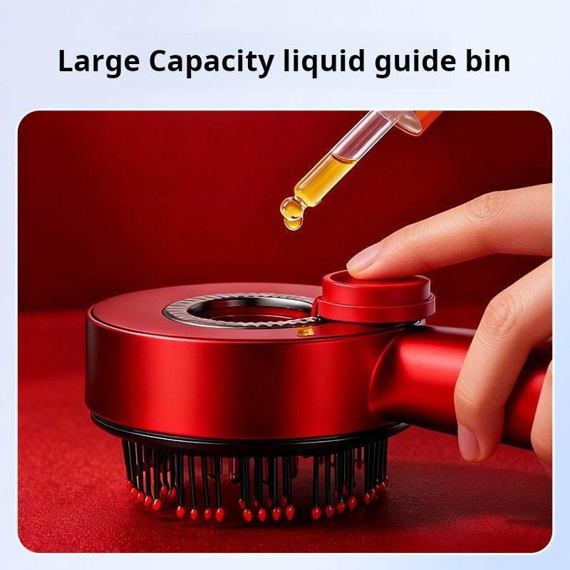 Scalp massager minnow medicine artifact head kneading massage comb red light electric introduction essence hair growth comb