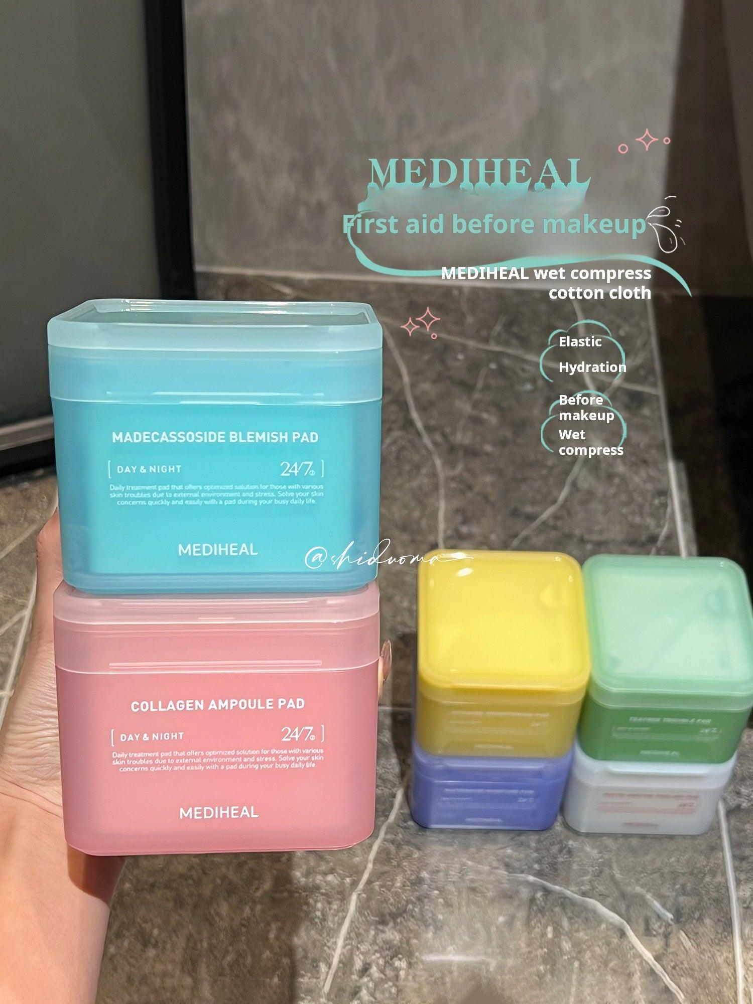 Soothing and Maintaining Stability! Korean Mediheal Cotton Pads: Mediheal Moisturizing Cotton Patches Centella Asiatica Moisturizing Primer.