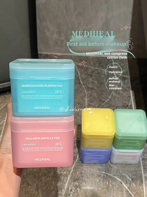 Soothing and Maintaining Stability! Korean Mediheal Cotton Pads: Mediheal Moisturizing Cotton Patches Centella Asiatica Moisturizing Primer.