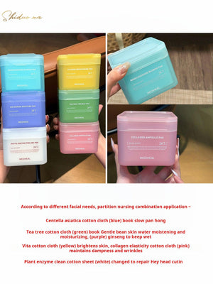 Soothing and Maintaining Stability! Korean Mediheal Cotton Pads: Mediheal Moisturizing Cotton Patches Centella Asiatica Moisturizing Primer.