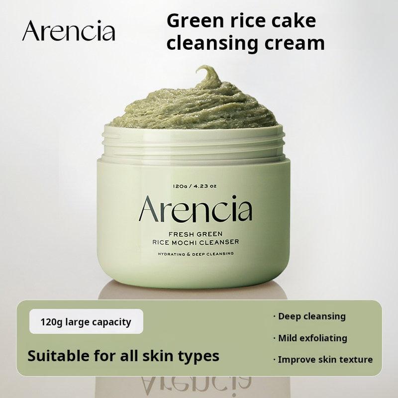 Arencia Green Rice Cake Cleansing Balm, Plant Extract, Deep Moisturizing, Cleansing, Moisturizing, Gentle Skincare Cleanser.