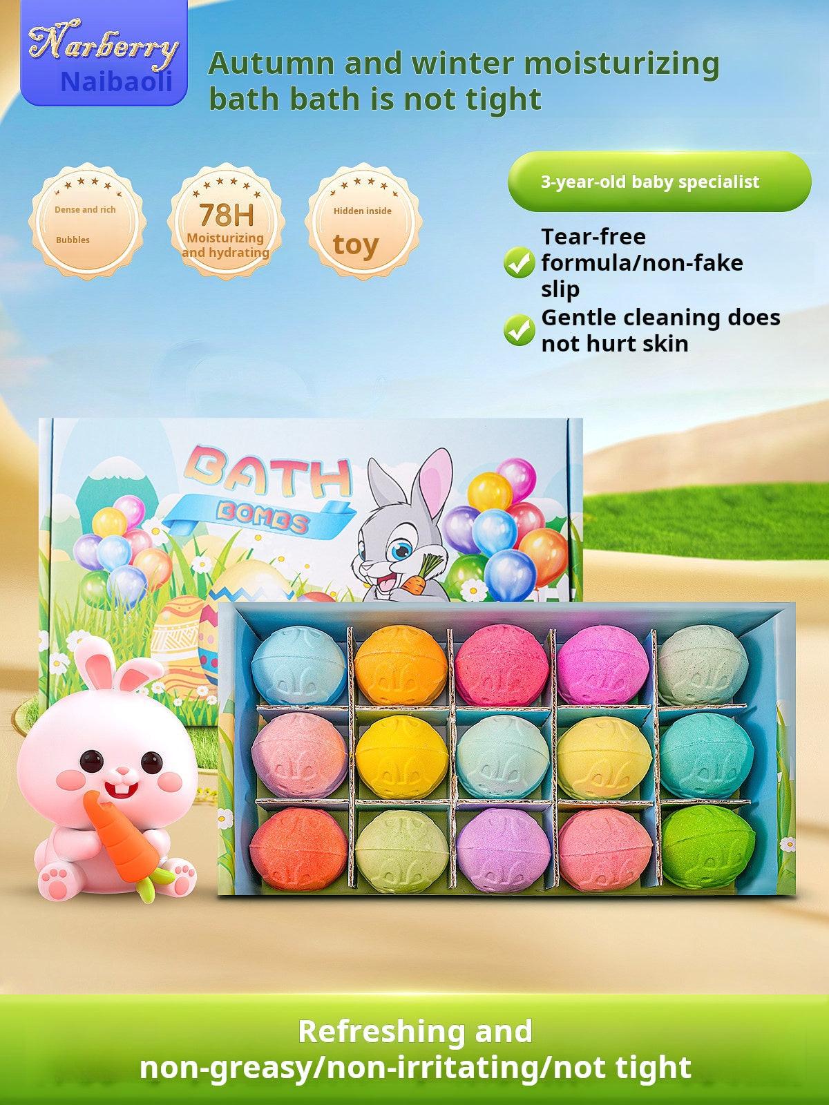 NARBERRY children's bath balls, baby bath toys, bubble tub essential oils, bath salts.