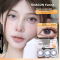 Tina contact lenses half a year throw small diameter rimless purple Tina contact lenses official genuine flagship store.