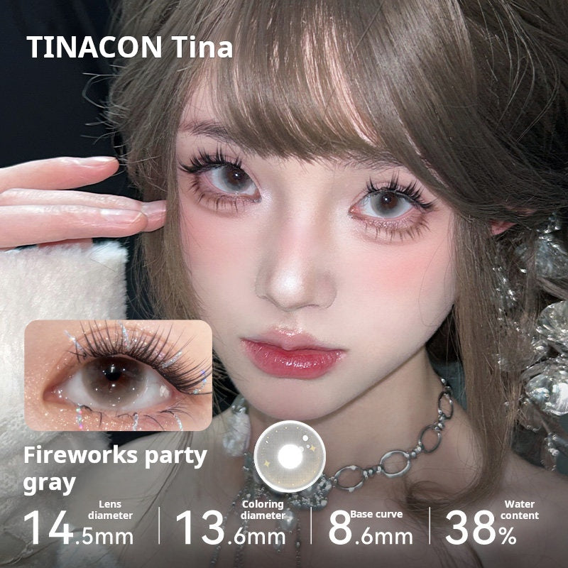 Tina contact lenses half a year throw small diameter rimless purple Tina contact lenses official genuine flagship store.