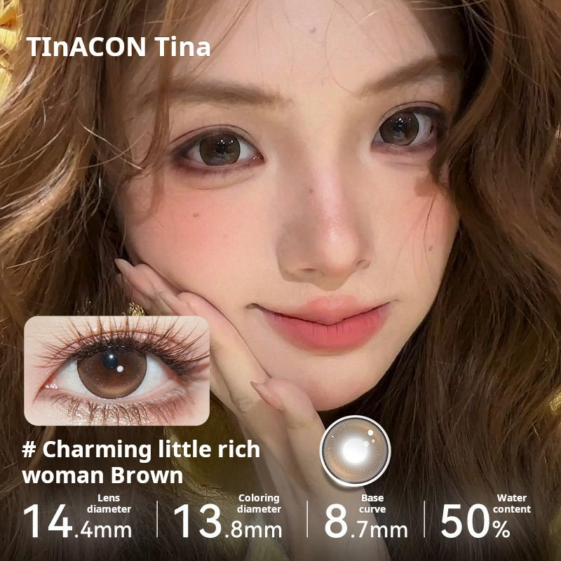 [Live Streaming Exclusive] Tina, beautiful pupils, Japanese throws, Asian mixed-race, size, diameter, brown, amber, Tina.