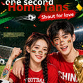 World Cup Watching Fan Face Atmosphere Decorative Sticker Waterproof Sticker, Durable Washable Luminous Football Tattoo Sticker.