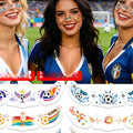 Five stickers for the US, Canada, and Mexico World Cup tattoo stickers, football match support freckles, face stickers, sweat-proof party makeup stickers, and more.