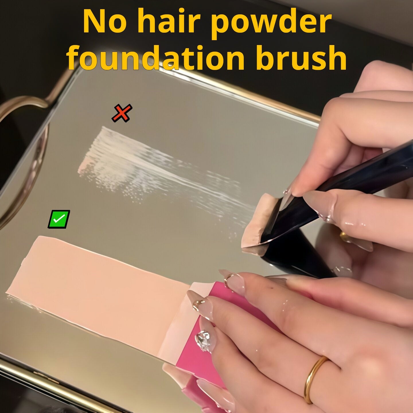 Brush without bristles! Easily get a clear and compliant base Silicone foundation brush 2025 new beauty tool.