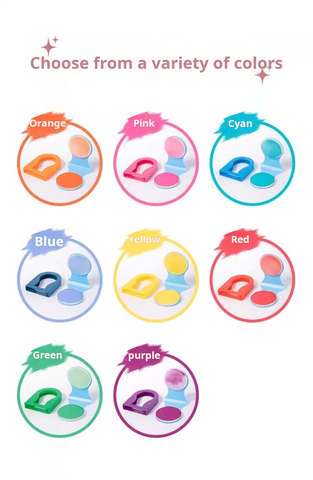 [Disposable Hair Dye Powder Foundation] Concert cosplay easy-to-color music festival stage color dye set tool hair dye.