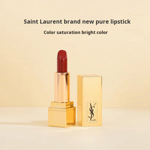 YSL Saint Laurent Embossed Square Tube Sample Set Lipstick Perfume Aroma Gift Box Fine Sparkle Natural Experience Pack 1.3g Cosmetics