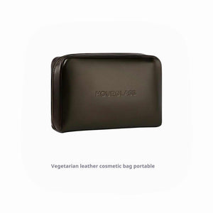 hourglass vegan leather makeup bag for portable storage