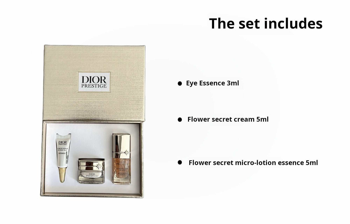 DIOR Flower Secret Eye Essence Cream Micro-Capsule Trial Pack Moisturizing Nourishing 3ml+5ml+5ml