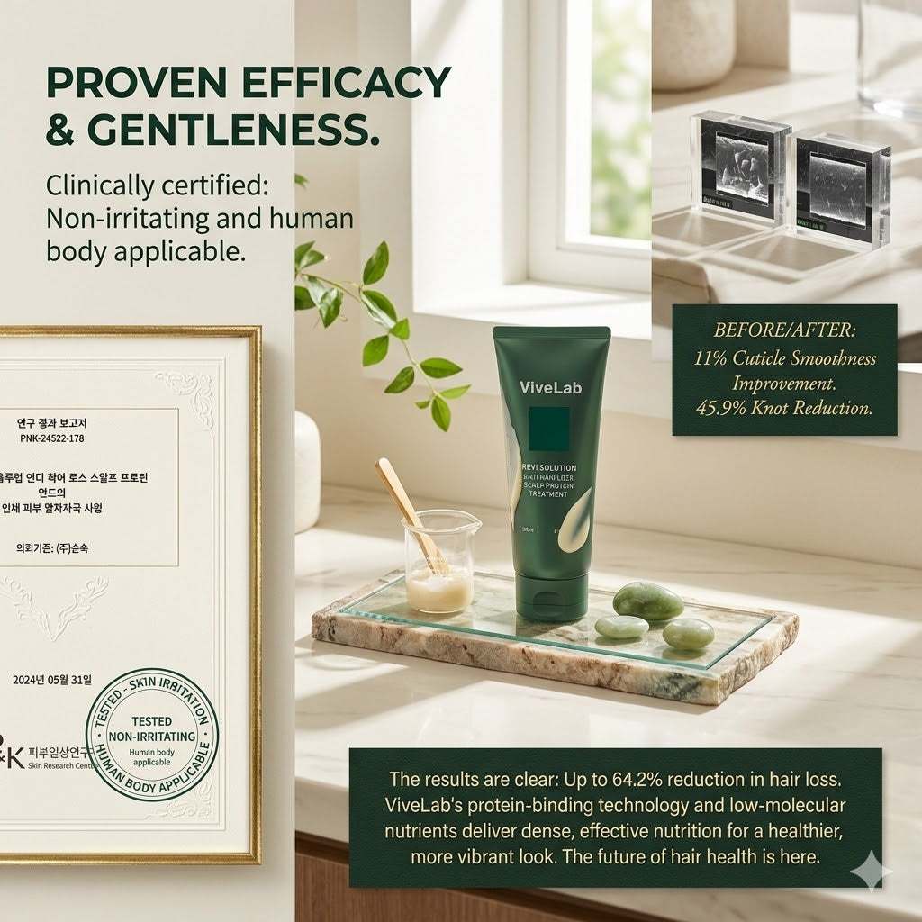 ViveLab Scalp Care protein treatment for hair loss, smoothing and nourishing the scalp